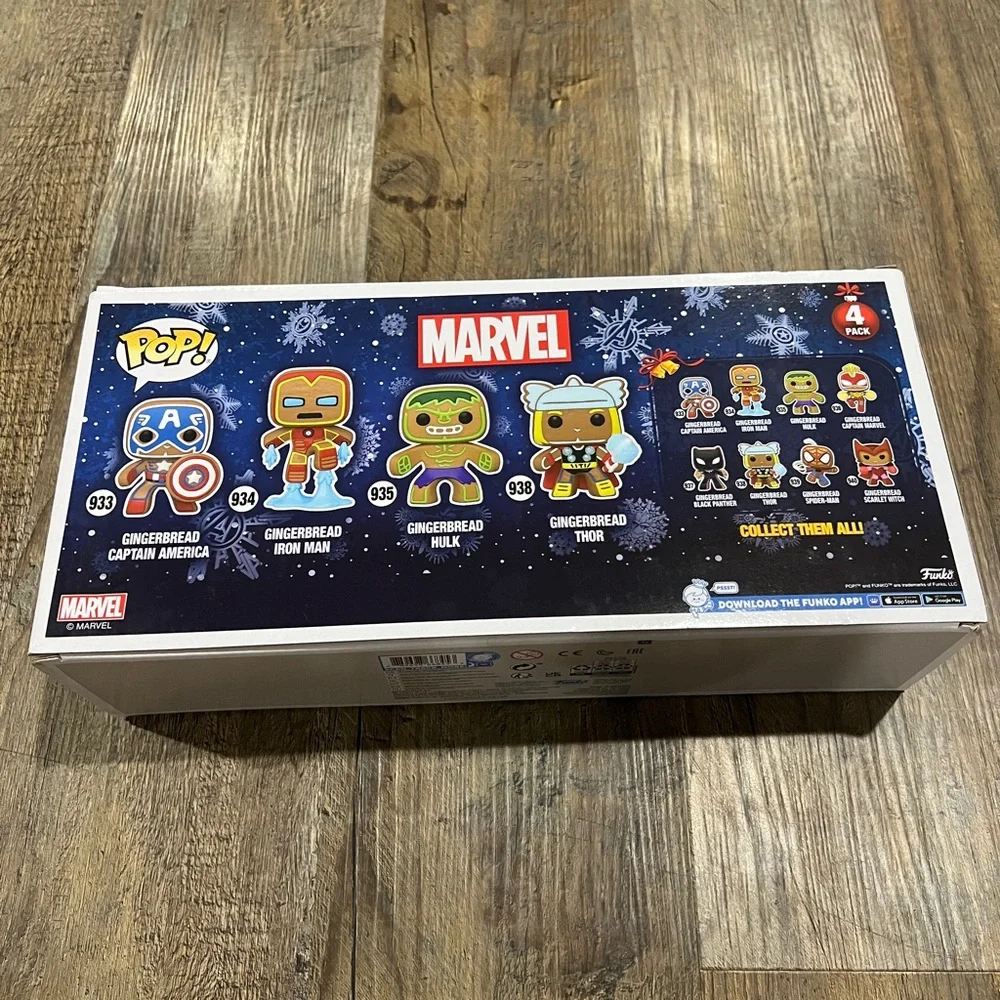 Funko Pop! Marvel Special Edition Gingerbread 4 Pack Brand‎ New